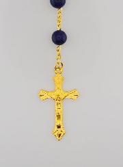 Rosario Stile Lapislazzuli e Catena d'Oro